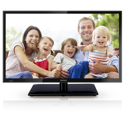 LENCO LED-2422BK 23,6-calowy telewizor LED Full HD - DVB-t2 - USB - Zasilacz samochodowy - Czarny