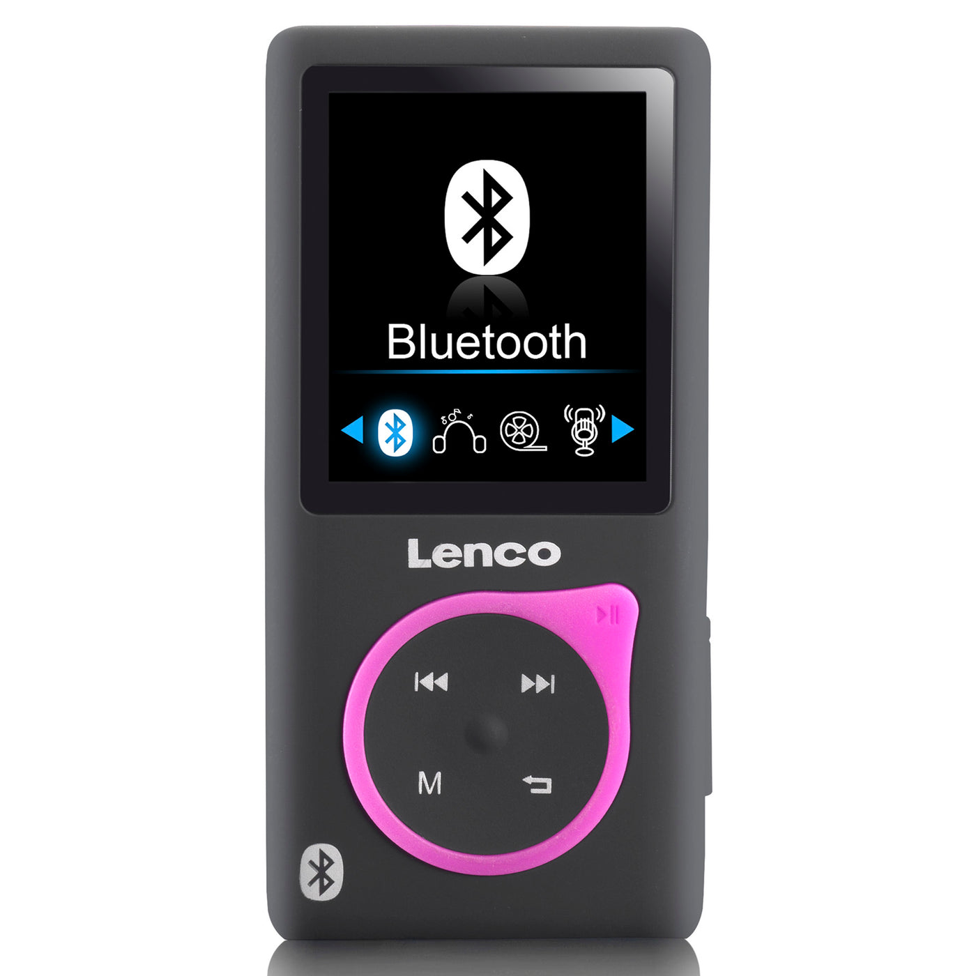 LENCO XEMIO-768 Pink - MP3/MP4 player with Bluetooth® incl. 8GB micro –  Lenco-Catalog