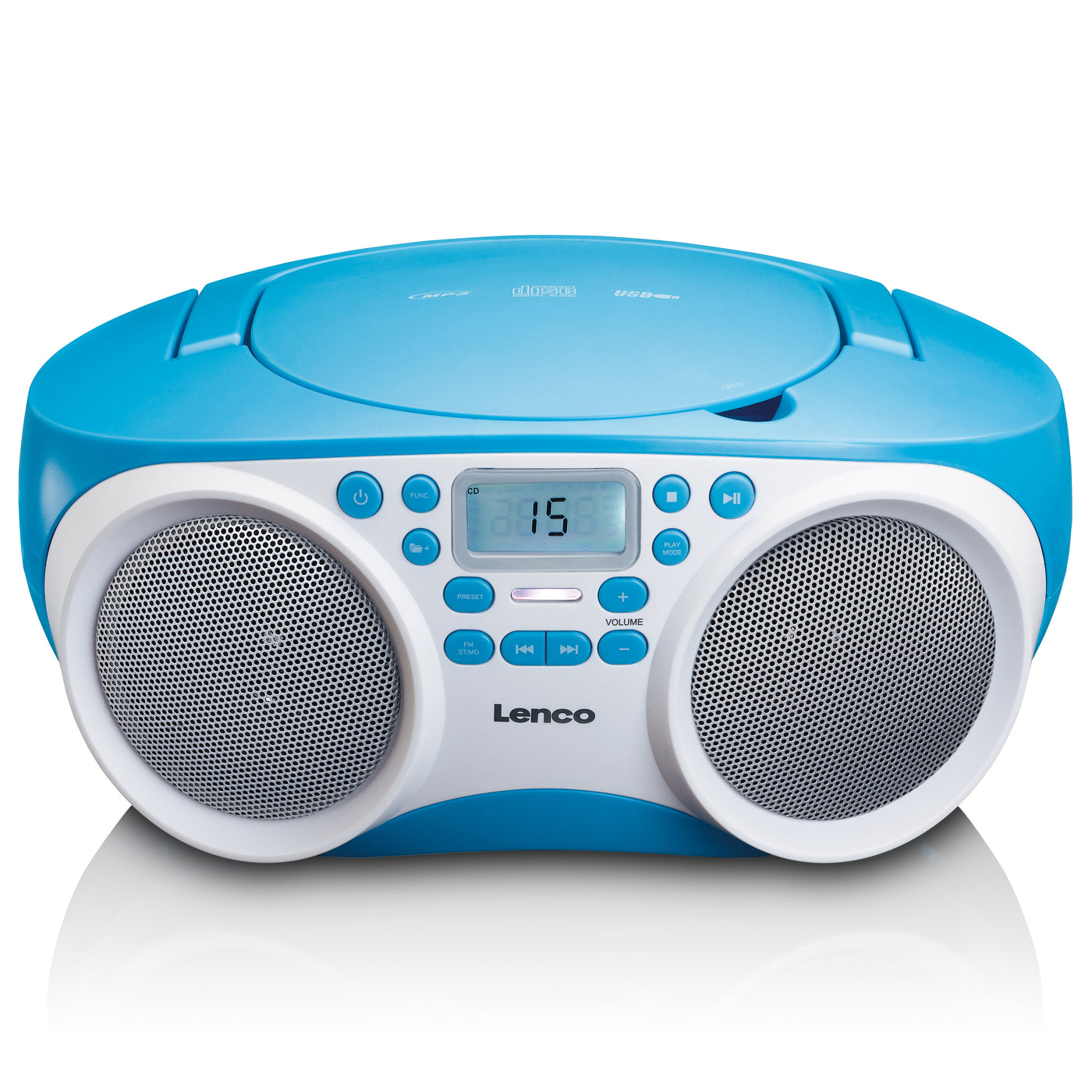 LENCO SCD-200BU - Radio CD Player with MP3 and USB function - Blue