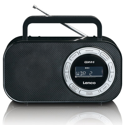 LENCO PR2700 - Przenośne radio FM z RDS i złączem USB - Czarne