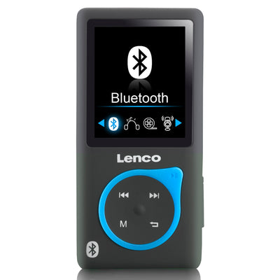 LENCO XEMIO-768 Blue - odtwarzacz MP3/MP4 z Bluetooth® w zestawie. Karta micro SD 8 GB - niebieska