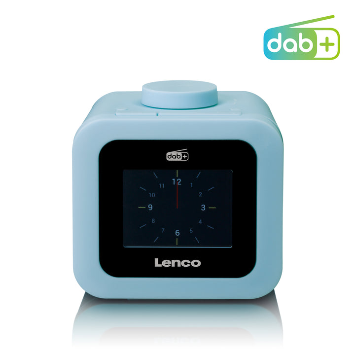 Lenco CR-620 DAB+ Wekkerradio – Groen, Met 7,5cm TFT-kleurenscherm, FM, 40 Voorkeuzezenders, Alarm En Sluimer, 2W RMS