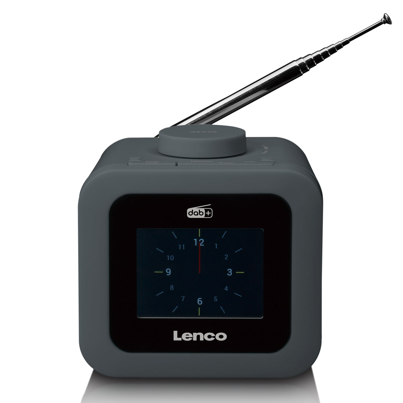 LENCO CR-620GY - DAB+/FM Clock Radio with colour display - Grey