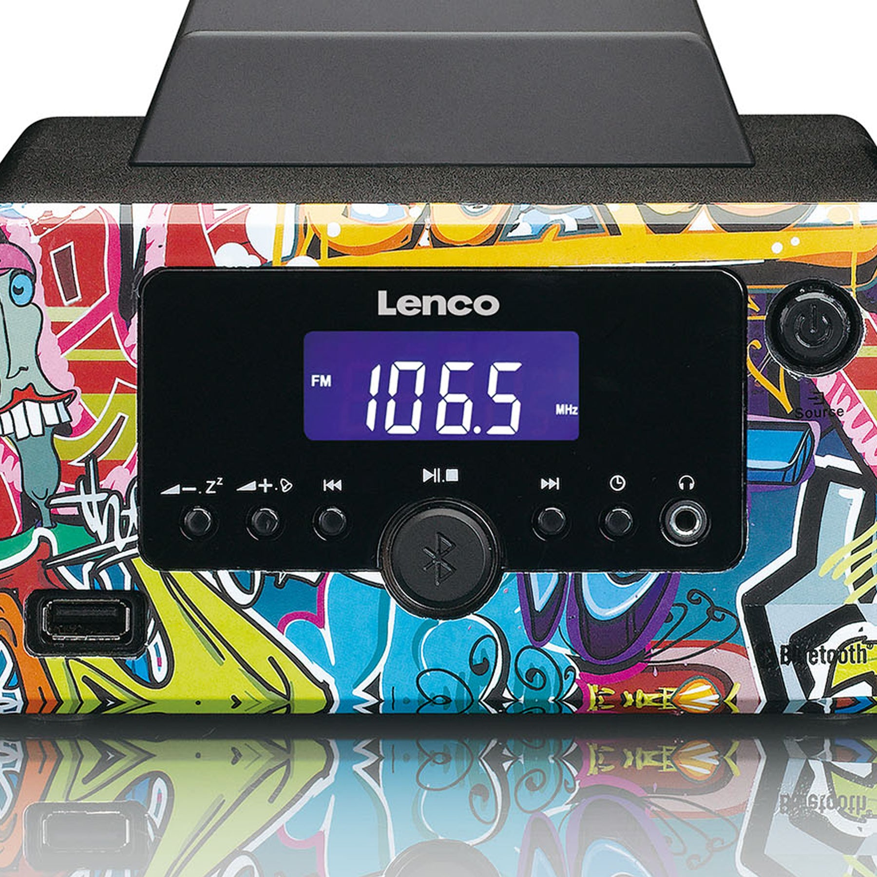 MC-020 FM – AUX set - Tags with LENCO Lenco-Catalog i Radio, Micro and Bluetooth®, USB