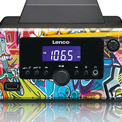 LENCO MC-020 Tags - Micro set with FM Radio, Bluetooth®, USB and AUX ingang - Tags