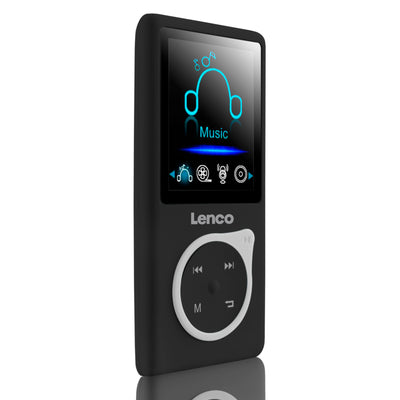 LENCO Xemio-668 Czarny - odtwarzacz MP3/MP4 Zawiera. Karta micro SD 8 GB – czarna
