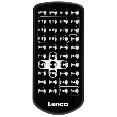 Lenco DVP-938 - Przenośny odtwarzacz DVD 2x9" z USB, SD, zintegrowaną baterią i 2 słuchawkami - Czarny 