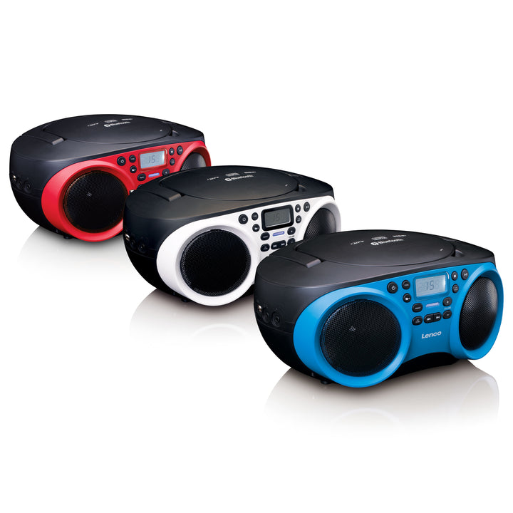 LENCO SCD-501BU Portable FM Radio CD-USB player with