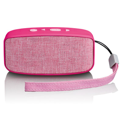 Lenco BT-120PK - Bluetooth® speaker with 3 w output power and carry strap - Pink