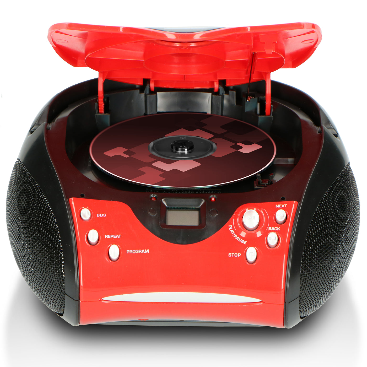 - FM Portable player Red/Black - Lenco-Catalog LENCO stereo CD Red – radio with SCD-24