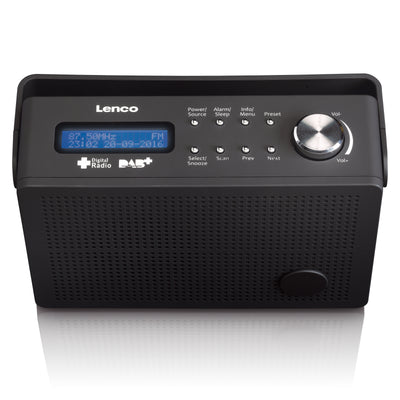 LENCO PDR-030BK - Portable DAB+/FM radio with alarm function - Black