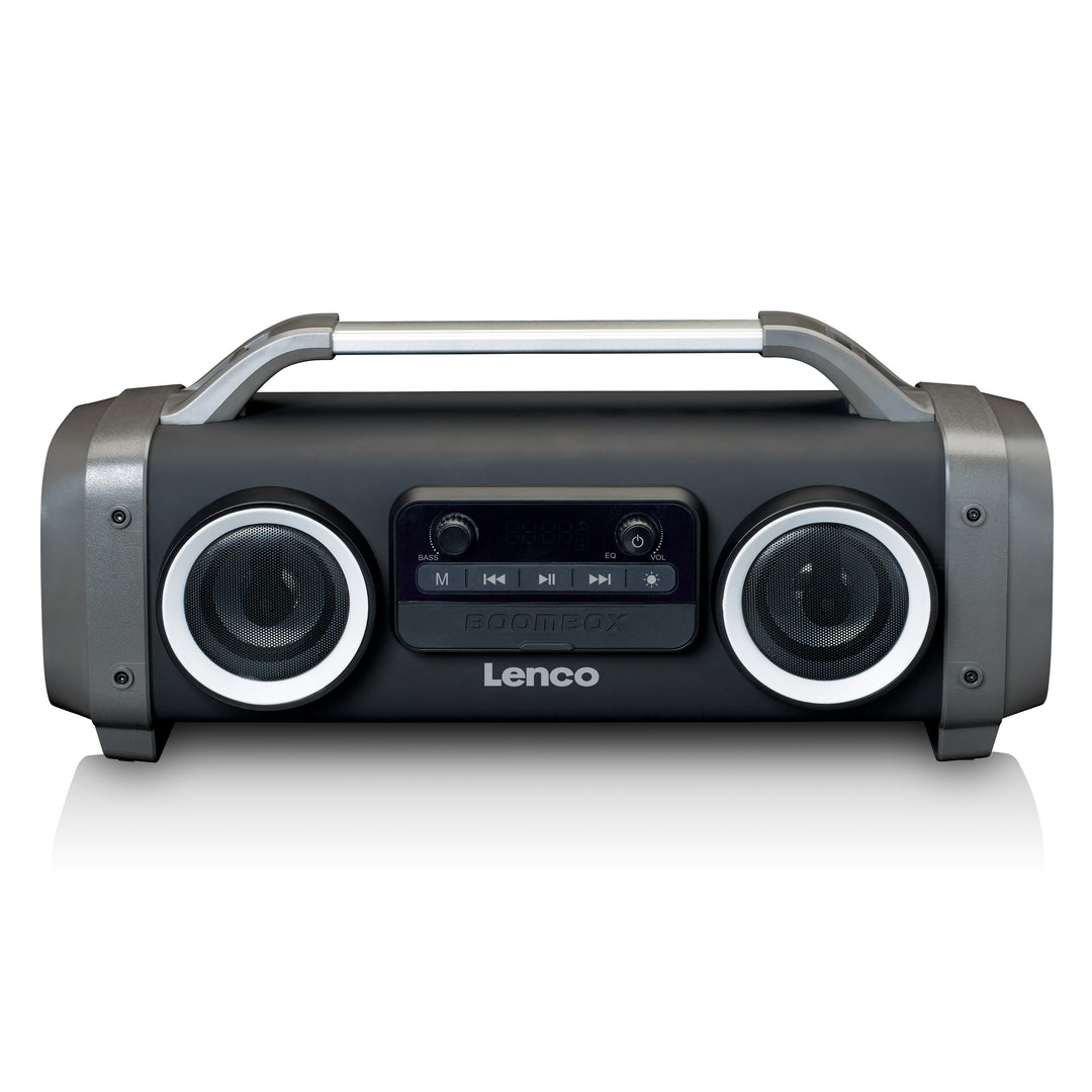 LENCO - SPR-100BK - Splash proof Bluetooth® Speaker FM radio USB