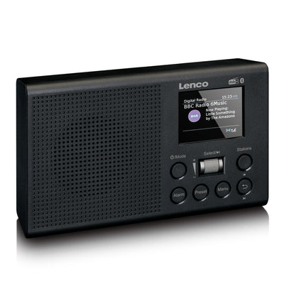 LENCO PDR-031BK - DAB+/FM Radio with rechargeable battery and Bluetooth® - Black