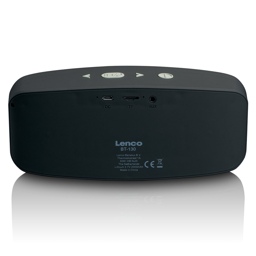 LENCO BT-130GY - Stereo Bluetooth® speaker with 6w output power