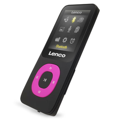 Lenco Xemio-769PK - MP3/MP4 player with Bluetooth® 8GB micro SD card - Pink