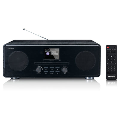 LENCO DAR-061BK - DAB+/FM radio with CD player and Bluetooth® - Black