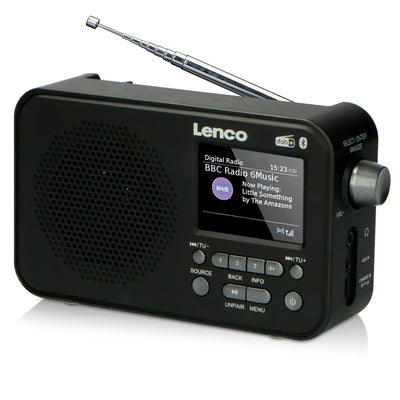 LENCO PDR-035BK - DAB + / FM Radio with Bluetooth® - Black