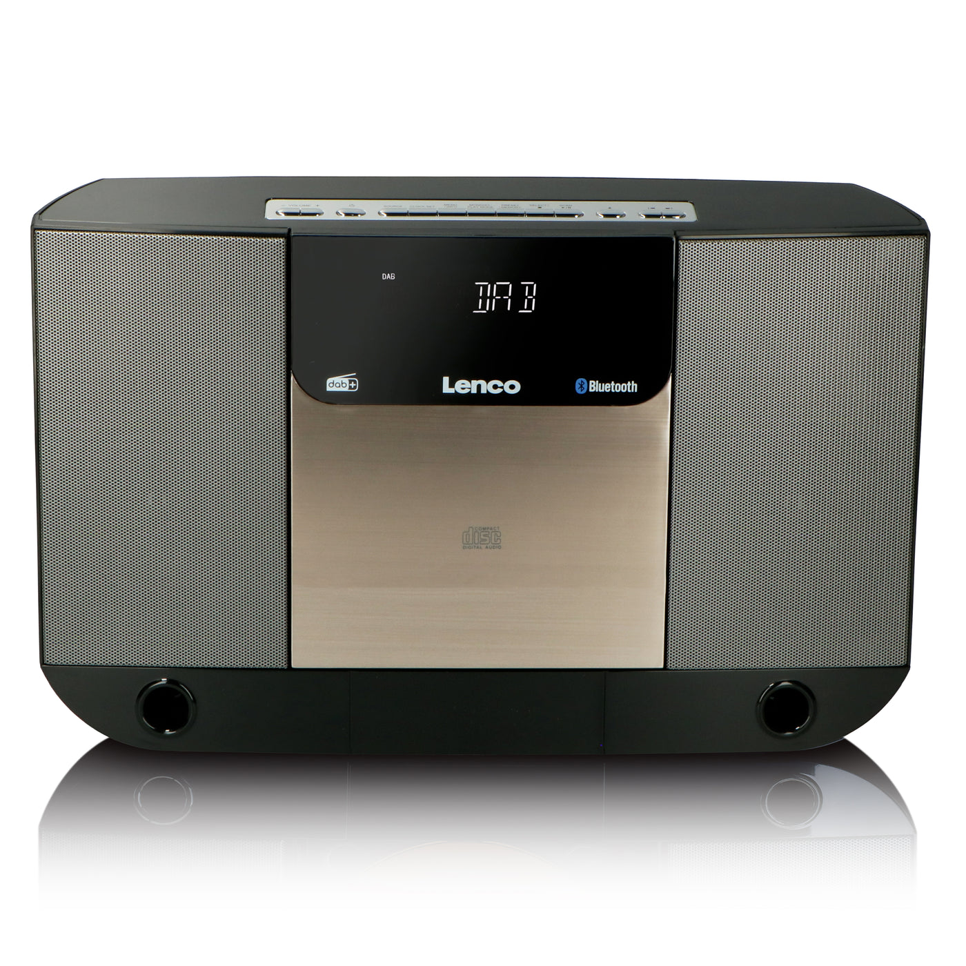 LENCO DAR-045BK - Zestaw HiFi z radiem CD DAB+FM i Bluetooth® - Czarny
