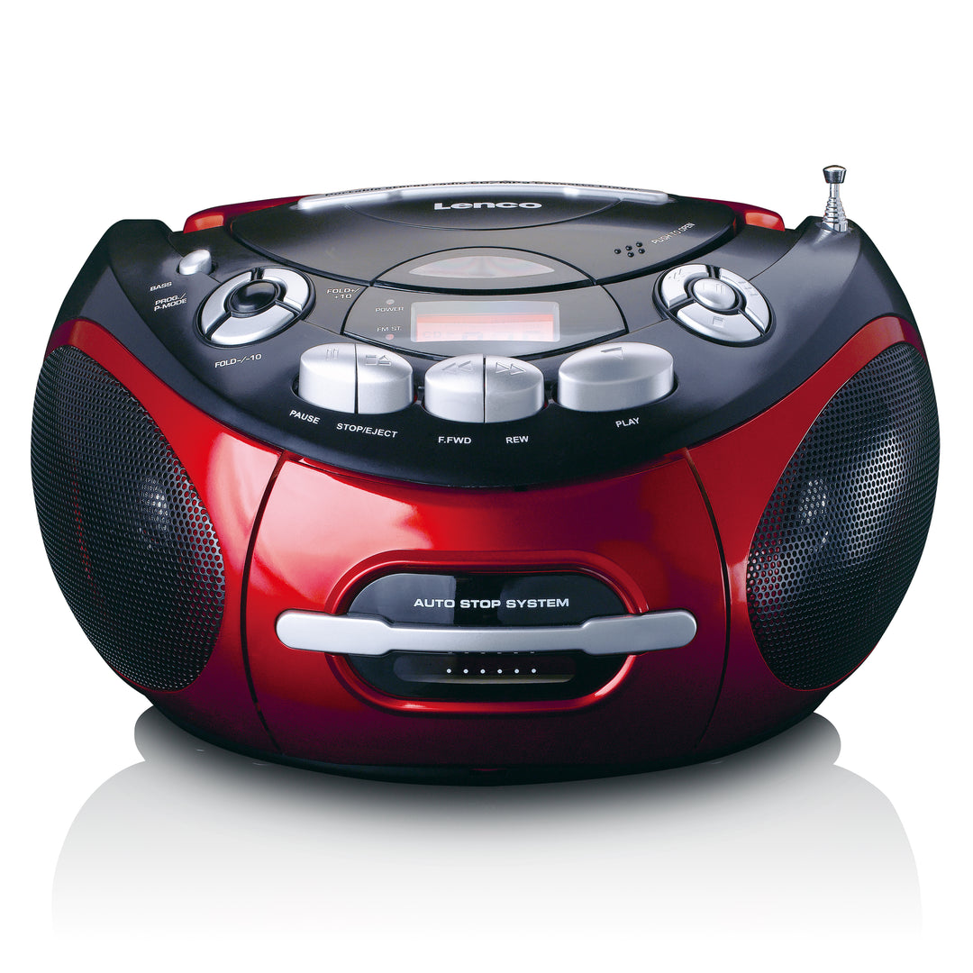 LENCO SCD-430RD - Portable radio, CD/MP3, Casette Player