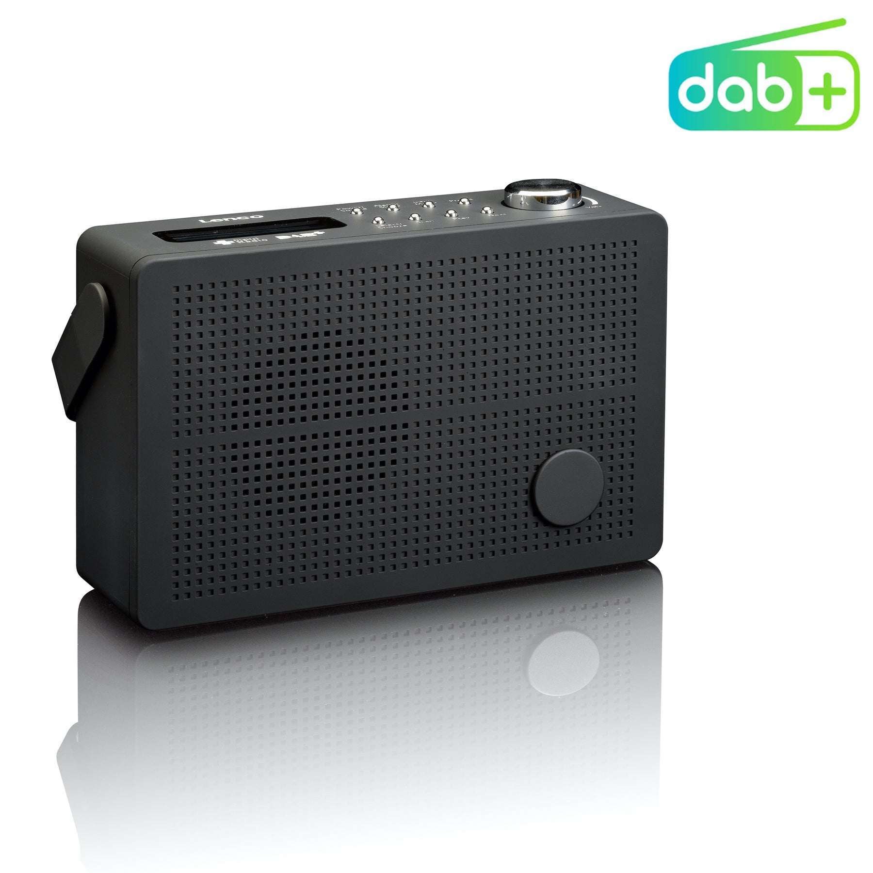 LENCO PDR-030BK Lenco Black function radio - -Catalog – DAB+/FM Portable with alarm 