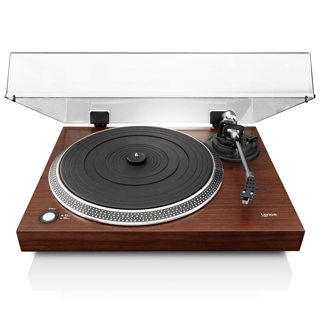 Lenco L-90X - Turntable with USB/PC encoding - Walnut – Lenco-Catalog