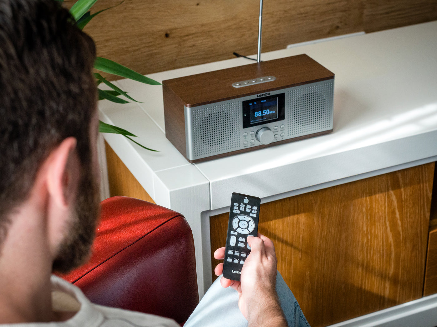 LENCO DIR-170WA Inteligentne radio internetowe z DAB+, FM i Bluetooth® - Drewno