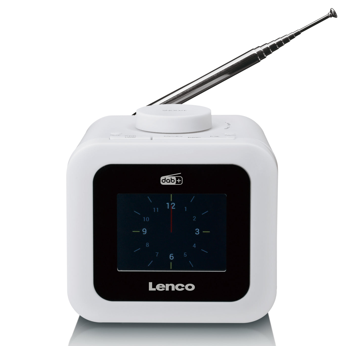 LENCO CR-620WH - DAB+/FM Clock Radio with colour display - White