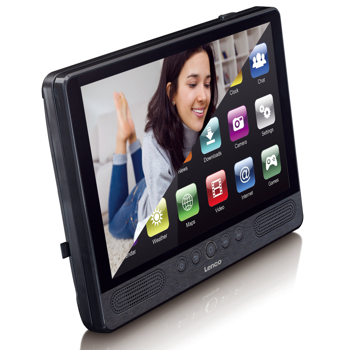 LENCO TDV-1000BK 10-inch tablet - DVD - WIFI - USB - SD - Black