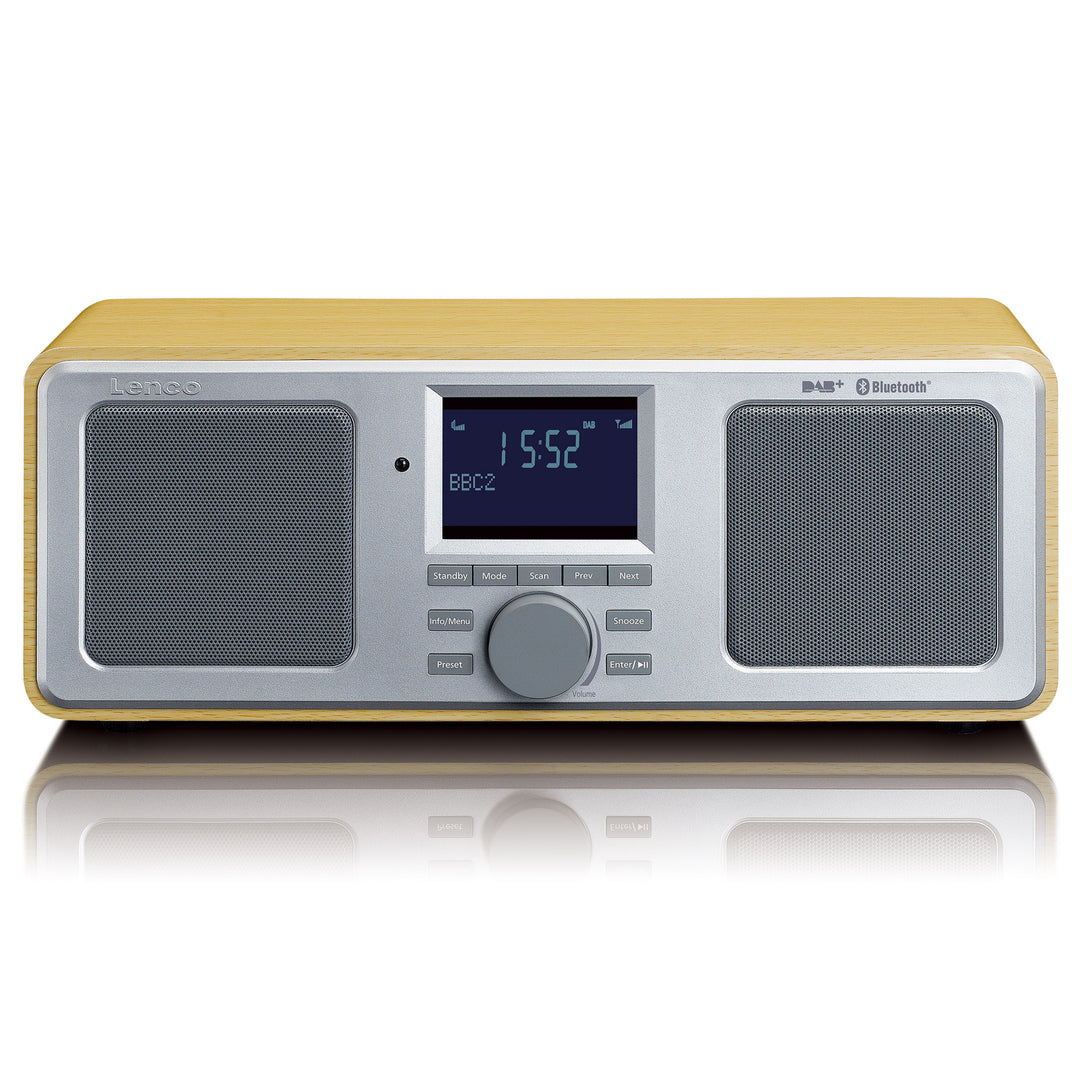 LENCO DAR-015WD - Table radio - Bluetooth® - DAB+ - Wood – Lenco