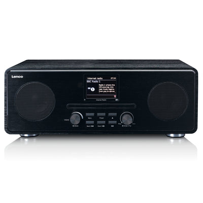 LENCO DIR-260BK - Internet / DAB + FM Radio with CD-player and Bluetooth®, black