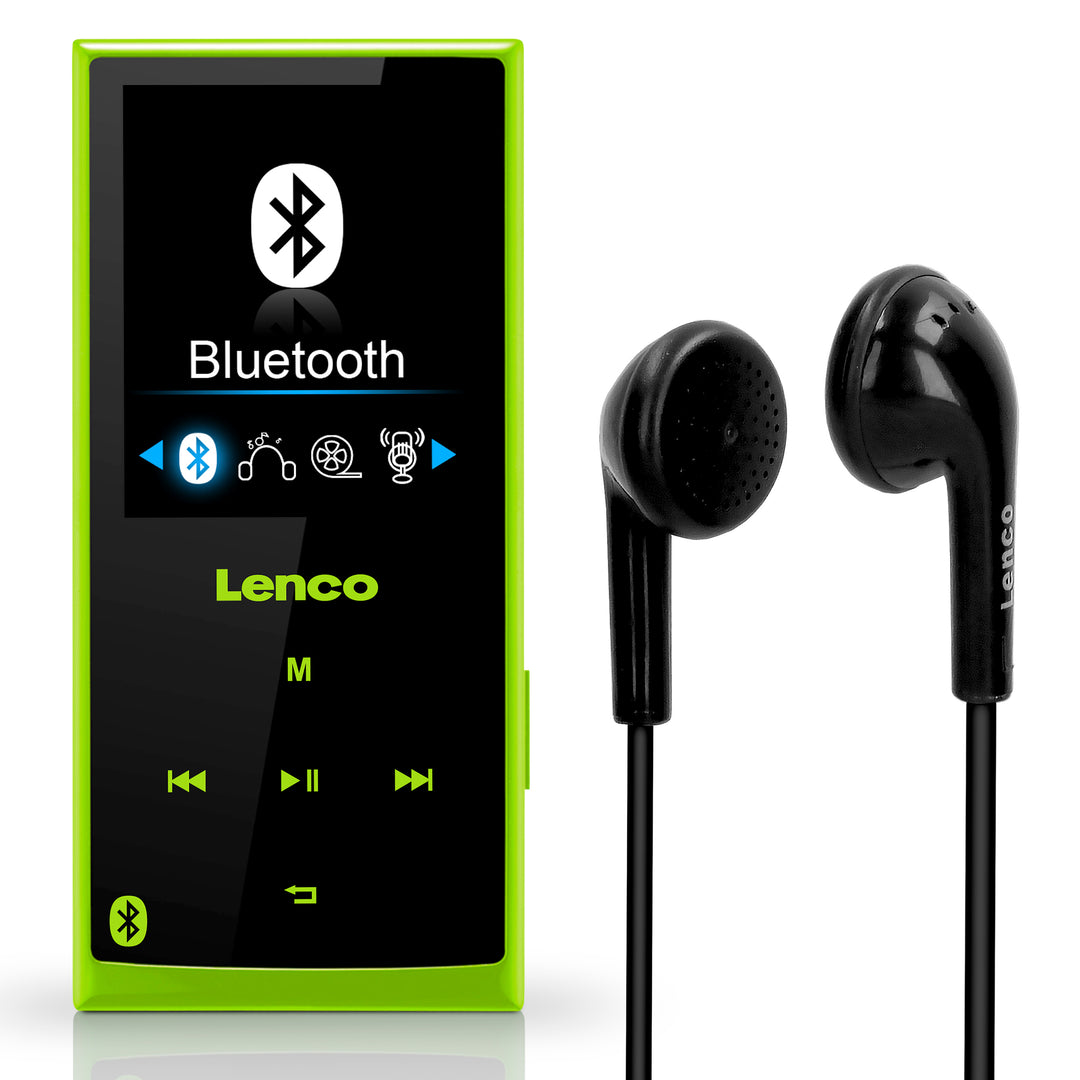 Lenco Xemio-760 BT Green - MP3/MP4 player with Bluetooth® 8GB