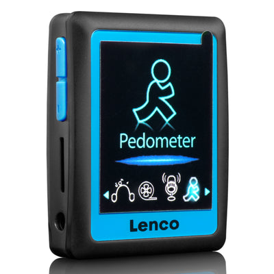 LENCO PODO-152 Blue - MP3/4 Player with Pedometer en 4GB - Blue