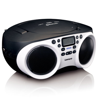 LENCO SCD-501WH Portable FM Radio CD-USB player with Bluetooth® - White
