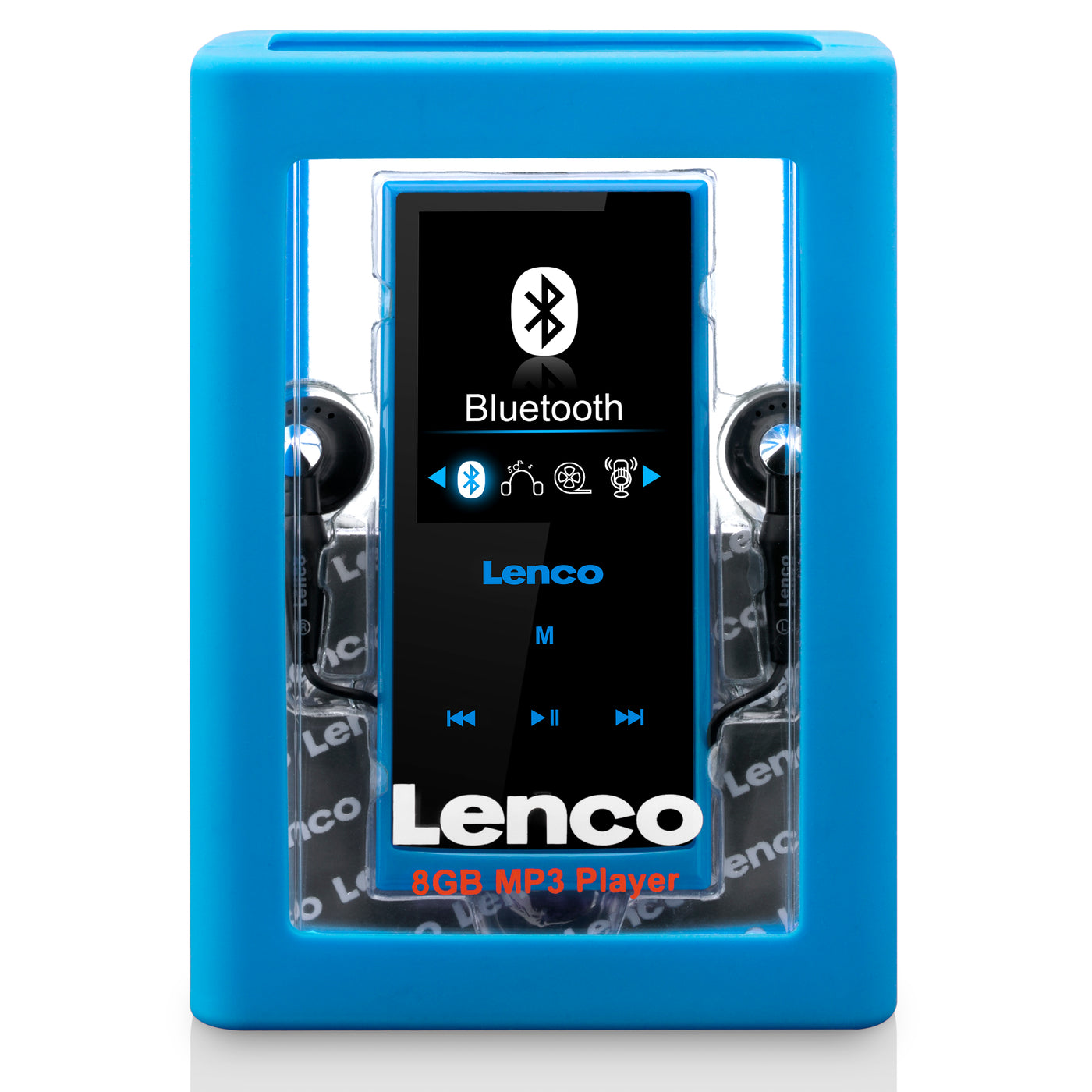 LENCO Xemio-760 BT Niebieski - Odtwarzacz MP3/MP4 z pamięcią Bluetooth® 8GB - Niebieski
