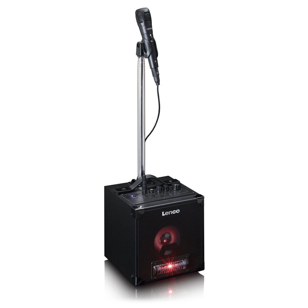 LENCO BTC-070BK - Bluetooth® 5.0 speaker with LED light animation