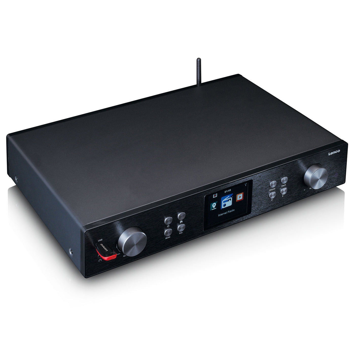 LENCO DIR-250BK - Internet radio with DAB+, FM, MP3-player and Bluetoo –  Lenco-Catalog