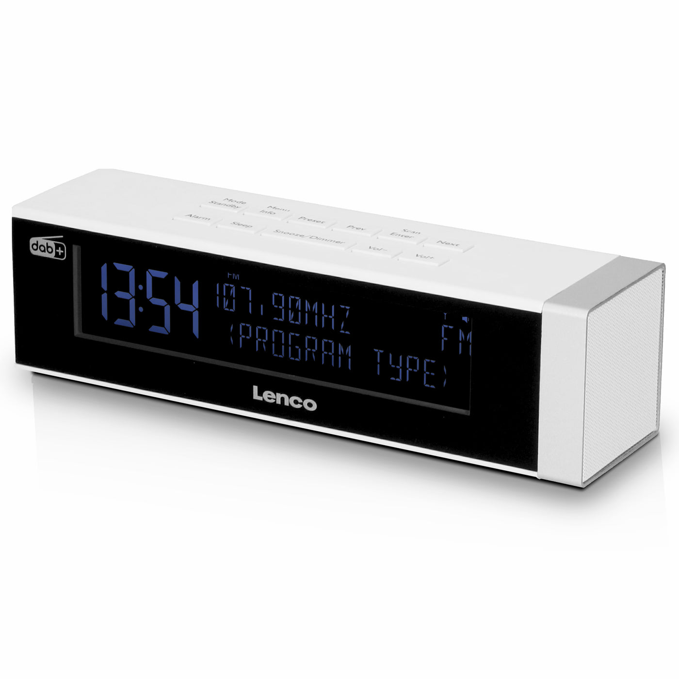 Lenco CR-630WH - Stereo DAB+/FM Radio clock – AUX-inpu and USB-port Lenco-Catalog with