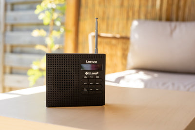 LENCO PDR-020BK - Portable radio DAB+ FM radio with alarm function - Black