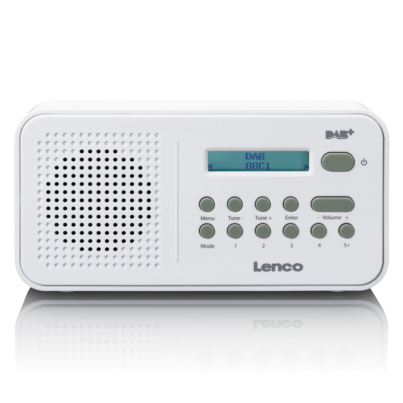 LENCO PDR-015WH - Przenośne radio DAB+/FM - Białe