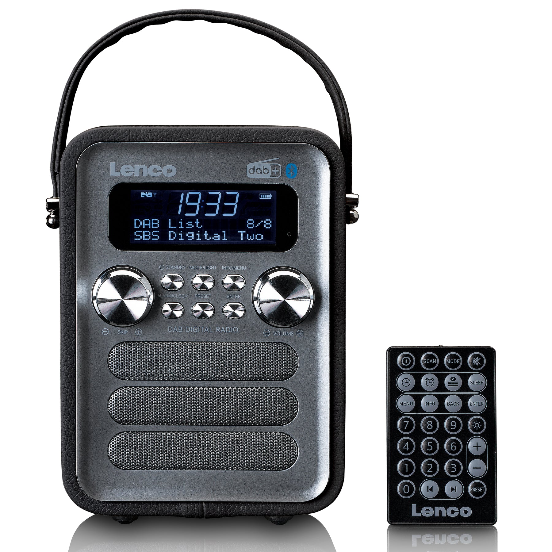 Lenco-Catalog Bluetooth® AUX-inp and - Portable with – DAB+ LENCO Radio PDR-051BKSI FM