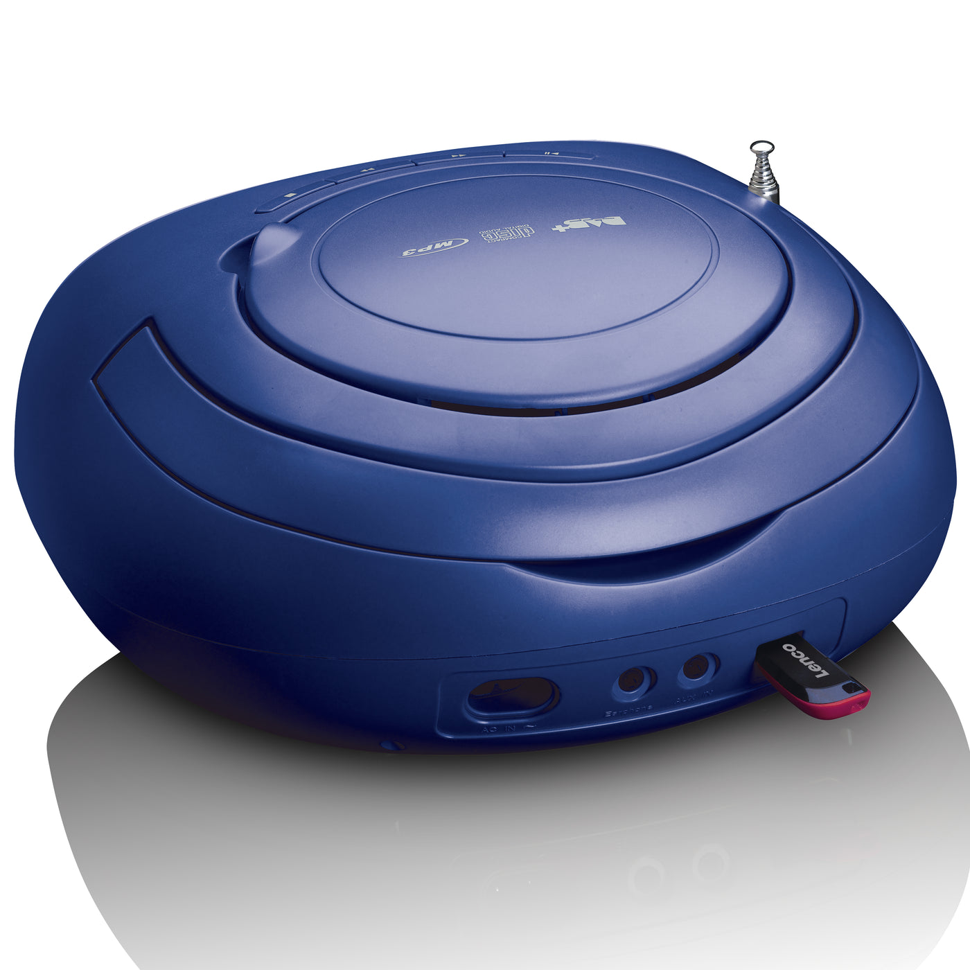 LENCO SCD-69BU - Boombox DAB+, FM z CD, MP3, USB - Niebieski