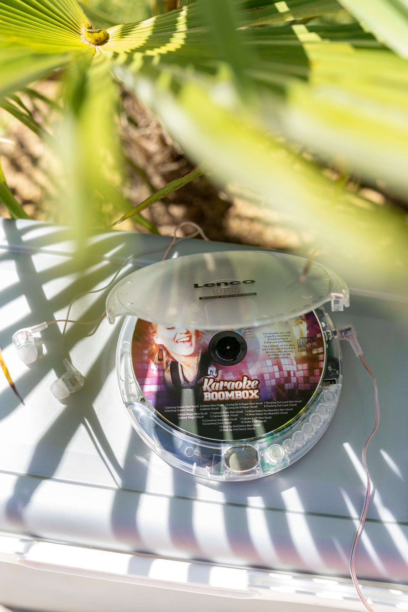 LENCO CD-202TR - Portable CD-player with anti-shock - Transparent – Lenco -Catalog