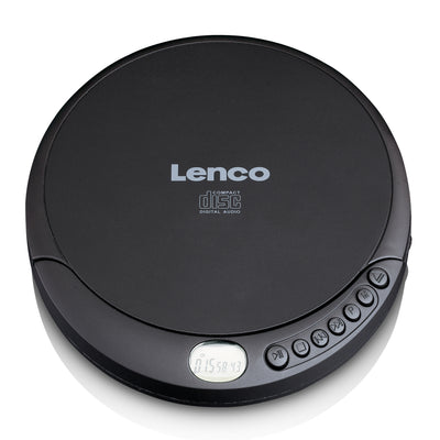 LENCO CD-010 - Przenośny odtwarzacz CD z funkcją ładowania - Czarny