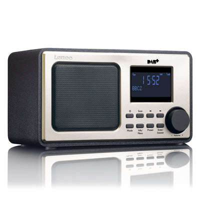 LENCO DAR-010BK - DAB+ FM Radio with AUX-input and Alarm Function - Black