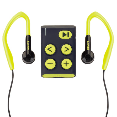 LENCO Xemio-154LM - Sport MP3 Player Incl. sport earbuds 4GB micro SD card - Lime