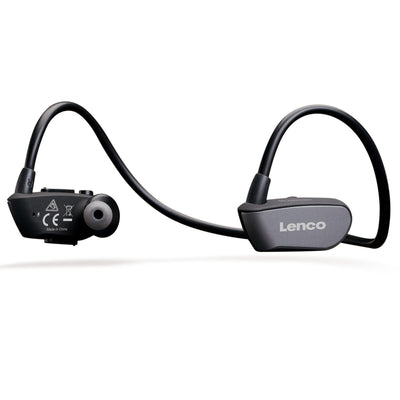 LENCO BTX-860BK - Bluetooth® waterproof sport headphones with 8 GB MP3 player - Black