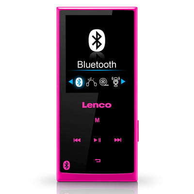 Lenco Xemio-760 BT Różowy - Odtwarzacz MP3/MP4 z pamięcią Bluetooth® 8GB - Różowy 