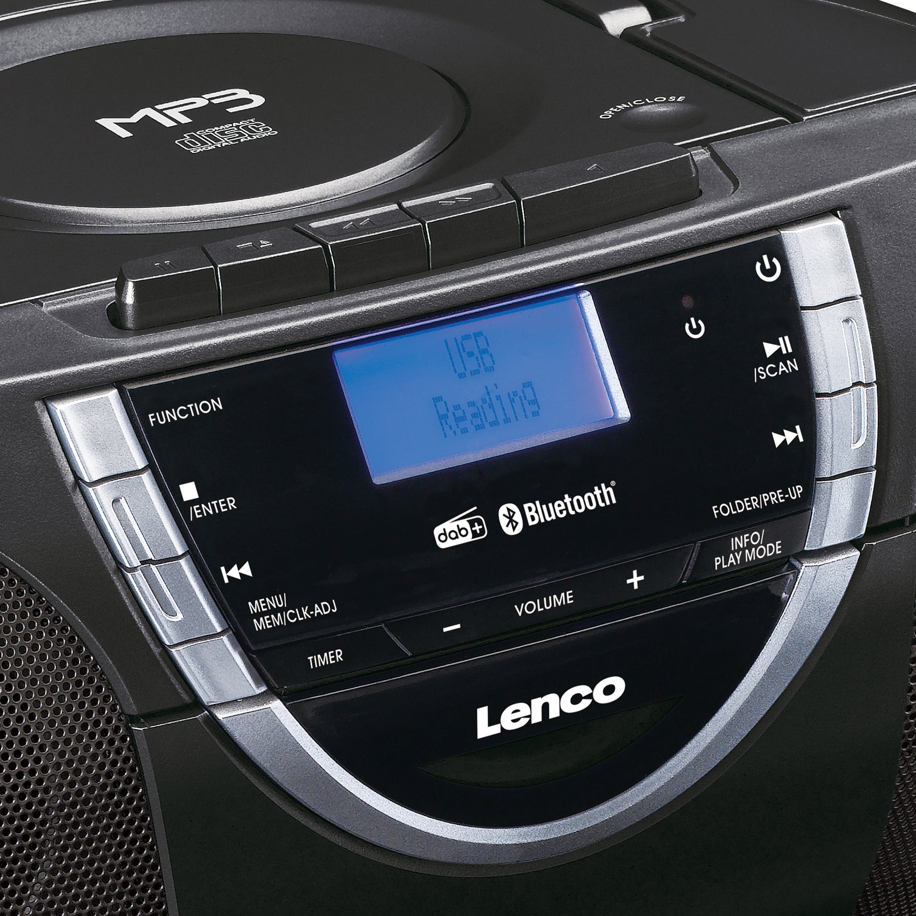 LENCO SCD-6900BK - Boombox with DAB+, FM radio and CD/ MP3 player - Bl –  Lenco-Catalog