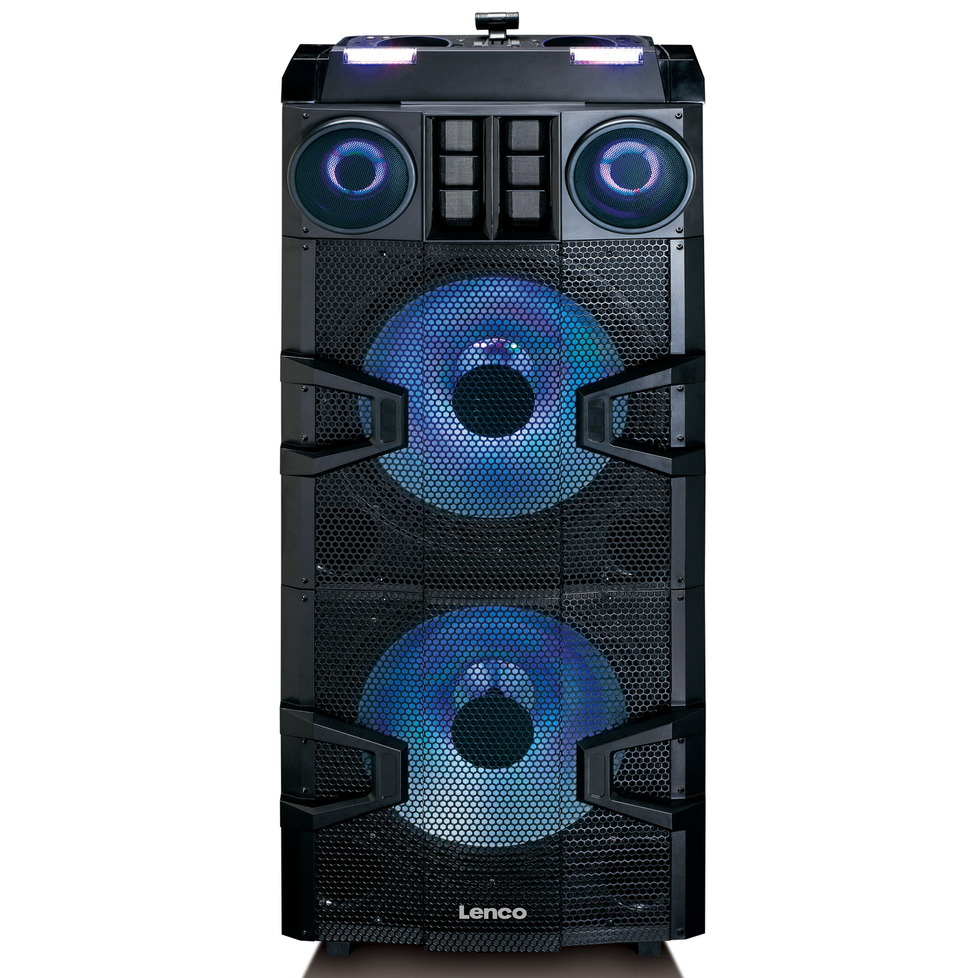 Lenco PMX-850 - High Powered 700W DJ mixer system with Bluetooth, USB, FM and party lights