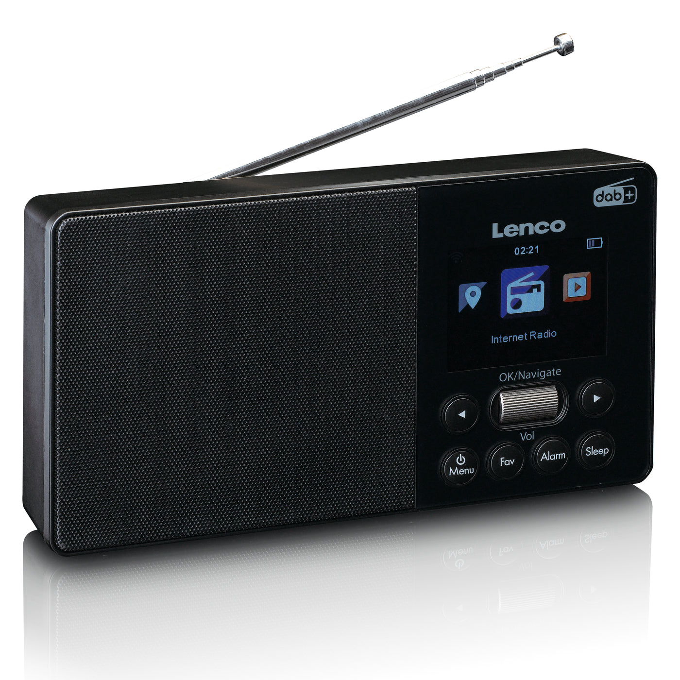 LENCO PIR-510BK - radio internetowe, przenośne DAB+ FM